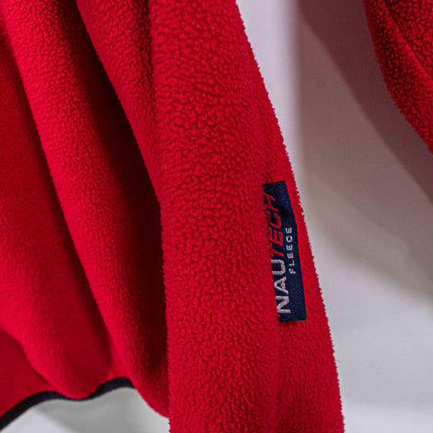 Nautica Competition Spell Out 1/4 Zip Fleece Pullover
