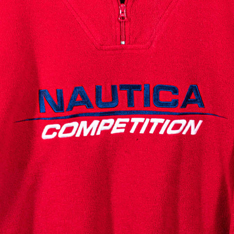Nautica Competition Spell Out 1/4 Zip Fleece Pullover