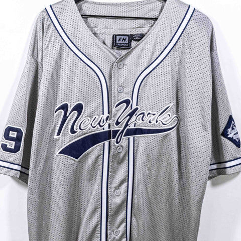 New York Mesh Baseball Jersey Hip Hop Streetwear