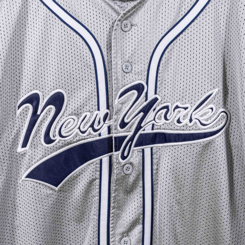 New York Mesh Baseball Jersey Hip Hop Streetwear