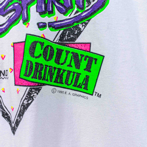 Hiram Walker Count Drinkula T-Shirt Halloween Two Great Spirits