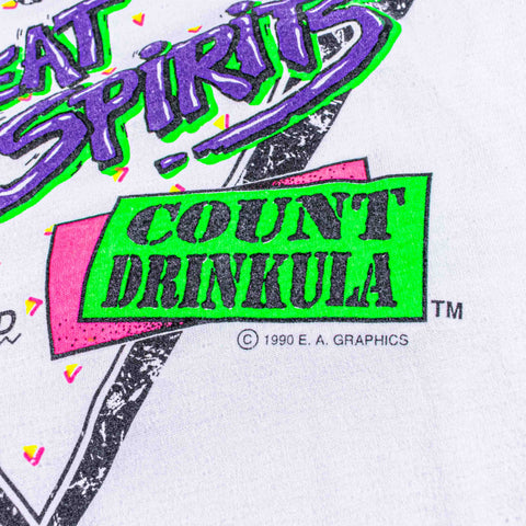 Hiram Walker Count Drinkula T-Shirt Halloween Two Great Spirits
