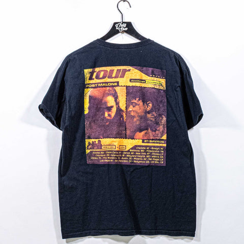 Post Malone 21 Savage 2019 Tour T-Shirt Distressed