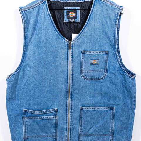Dickies Workwear Denim Zip Work Vest