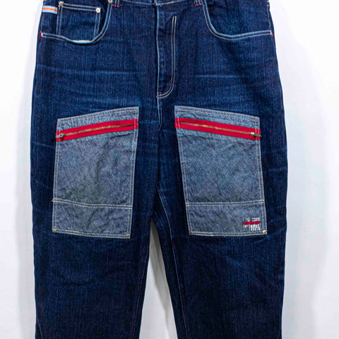 Varcity Clothing Patchwork Baggy Jeans Hip Hop