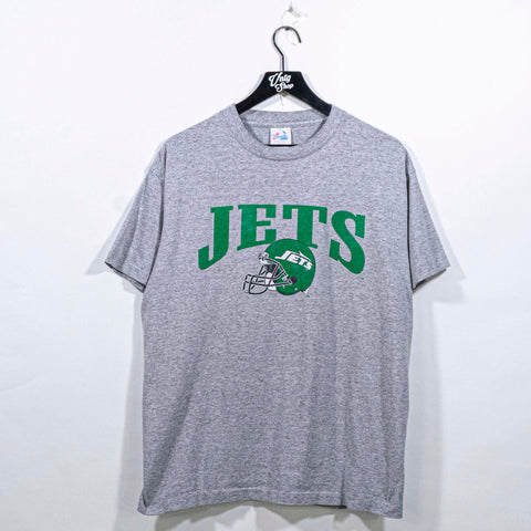 New York Jets NFL Football T-Shirt Spell Out Majestic
