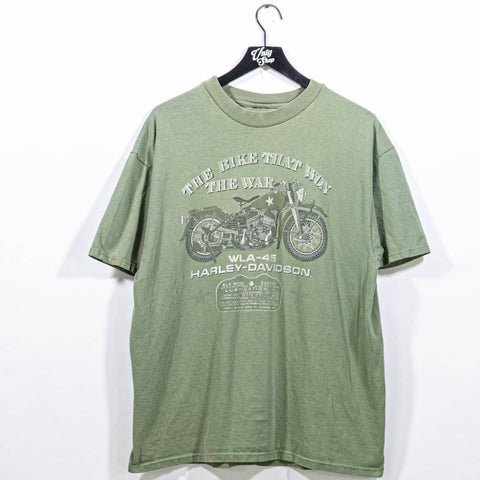 Harley Davidson WLA-45 Motorcycle T-Shirt Las Vegas BIke That Won The War