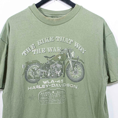 Harley Davidson WLA-45 Motorcycle T-Shirt Las Vegas BIke That Won The War