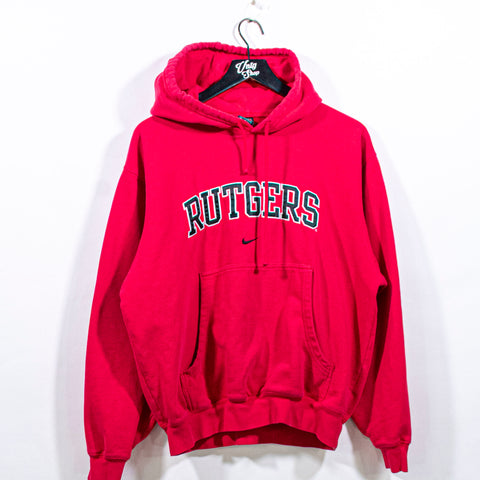 NIKE Center Swoosh Hoodie Sweatshirt Rutgers University
