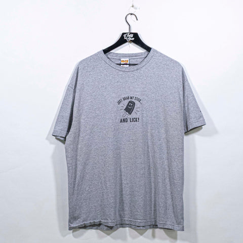 Just Grab My Stick & Lick T-Shirt Funny Joke