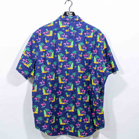 Polo Ralph Lauren Flamingo Palm Tree Hawaiian Shirt