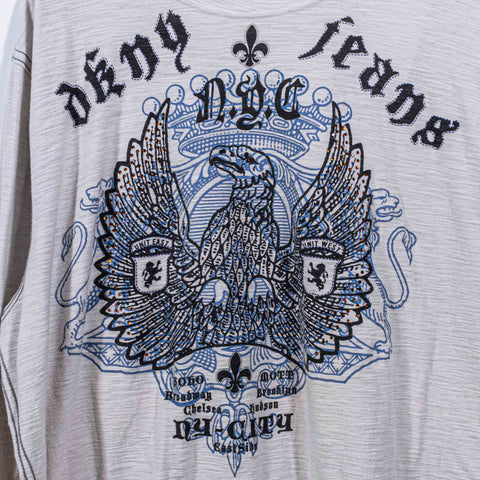 DKNY Jeans NY City Long Sleeve T-Shirt Mall Cyber Goth
