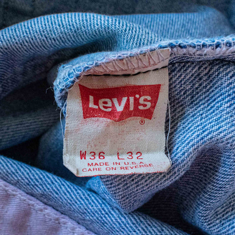 Levis 505 0213 Jeans Faded Made in USA