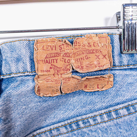 Levis 505 0213 Jeans Faded Made in USA