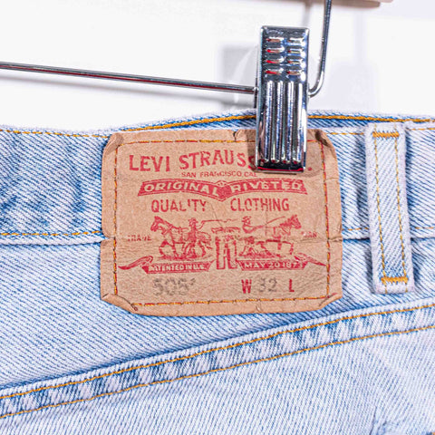 Levis 505 Jean Shorts Jorts Sun Faded
