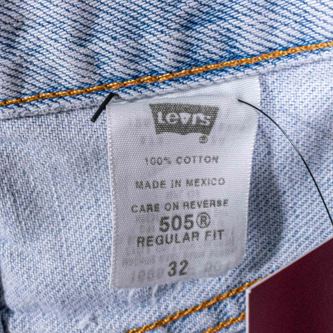 Levis 505 Jean Shorts Jorts Sun Faded