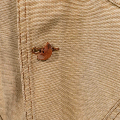 LL Bean Chore Barn Jacket Coat Distressed Sun Faded