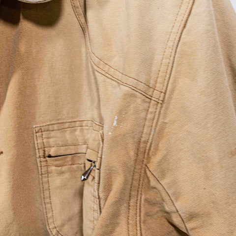 LL Bean Chore Barn Jacket Coat Distressed Sun Faded