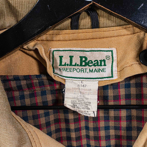 LL Bean Chore Barn Jacket Coat Distressed Sun Faded