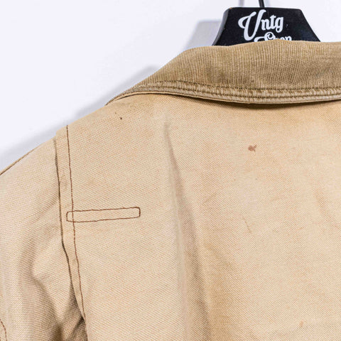 LL Bean Chore Barn Jacket Coat Distressed Sun Faded