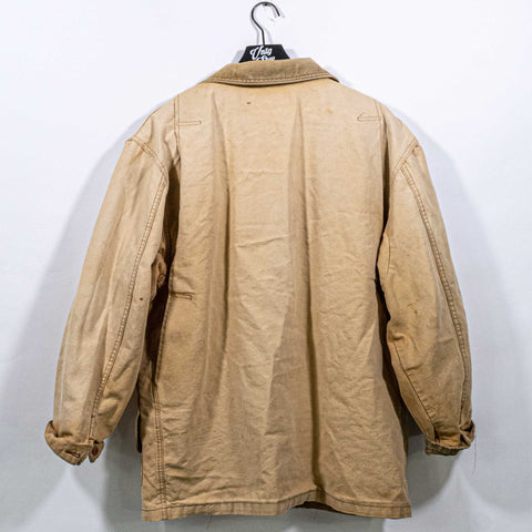 LL Bean Chore Barn Jacket Coat Distressed Sun Faded