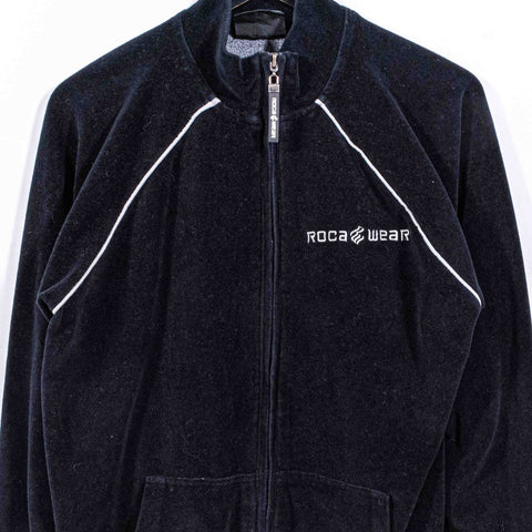 Rocawear Logo Velour Zip Track Jacket