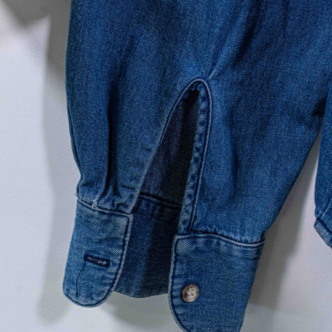 Guess Jeans Spell Out Denim Work Shirt