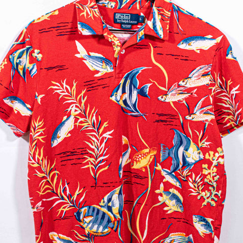 Polo Ralph Lauren Fish Print Polo Shirt