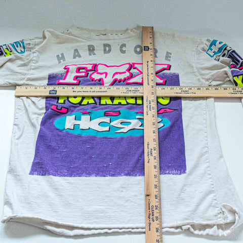 Hardcore Fox Racing USA HC 93 T-Shirt Long Sleeve Thrashed Distressed