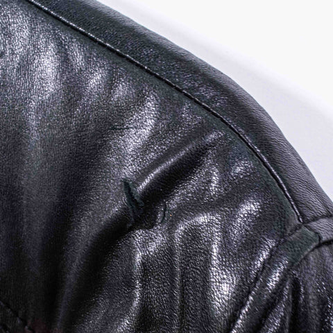 Rocawear Logo Leather Bomber Jacket