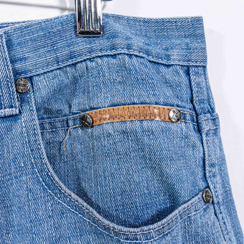 Bedazzle Baggy Hip Hop Jean Shorts Jorts Xers