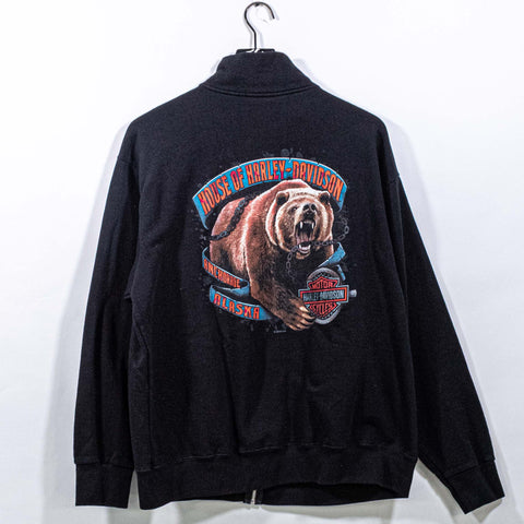 Harley Davidson Motorcycles Good Stuff Alaska Full Zip Sweatshirt