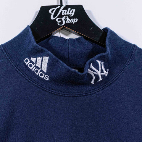 New York Yankees Adidas Mockneck Long Sleeve Shirt MLB Baseball