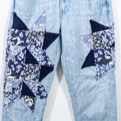 Polo Ralph Lauren Avery Boyfriend Patchwork Jeans
