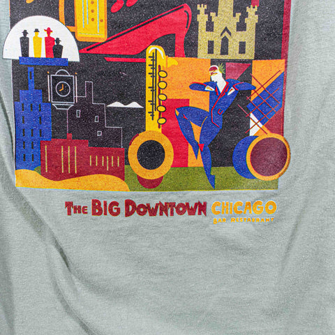 Chicago Jazz T-Shirt The Big Downtown Modern Pop Art