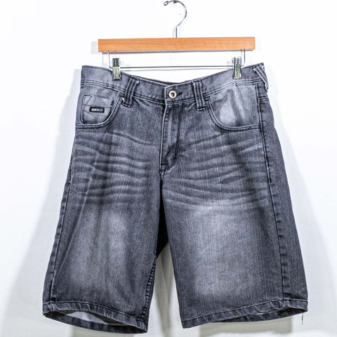 Enyce Jeans Shorts Jorts Baggy Faded Embroidered