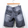 Enyce Jeans Shorts Jorts Baggy Faded Embroidered