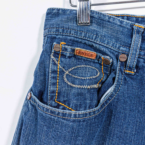 Enyce Jeans Shorts Jorts Baggy Embroidered