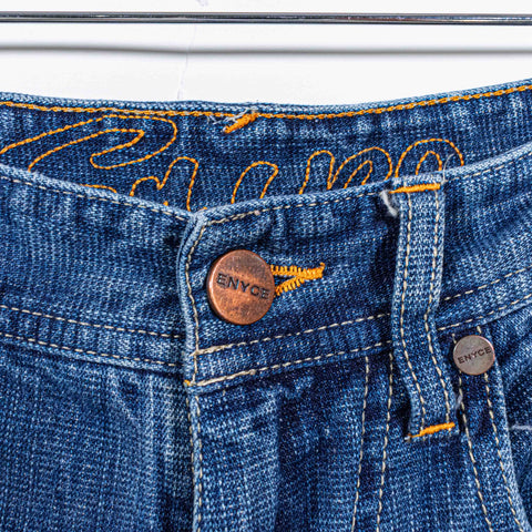 Enyce Jeans Shorts Jorts Baggy Embroidered