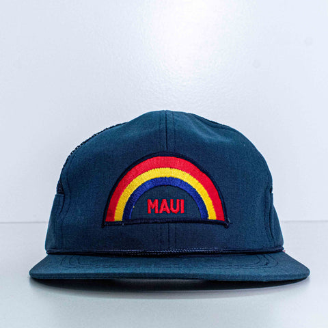 Maui Hawaii Rainbow Mesh Trucker Rope Snapback Hawaiian Headwear