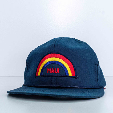 Maui Hawaii Rainbow Mesh Trucker Rope Snapback Hawaiian Headwear