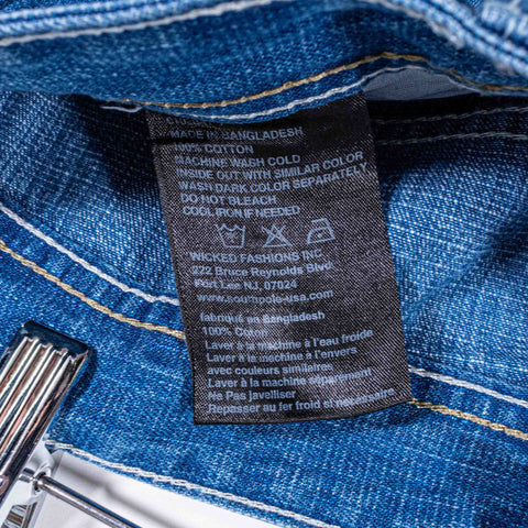 SouthPole Jean Jorts Baggy Hip Hop Loose Wide Leg