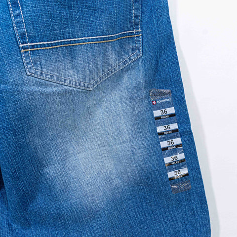 SouthPole Jean Jorts Baggy Hip Hop Loose Wide Leg