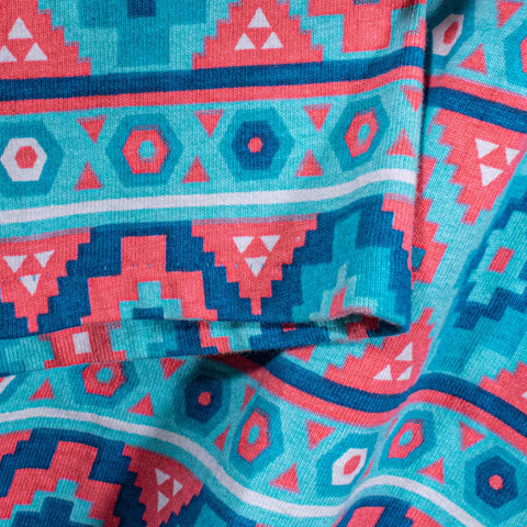 Aztec Southwestern AOP Pocket T-Shirt Single Stitch Made in USA