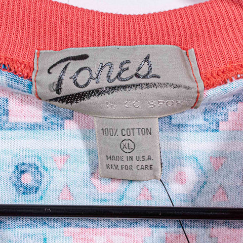 Aztec Southwestern AOP Pocket T-Shirt Single Stitch Made in USA