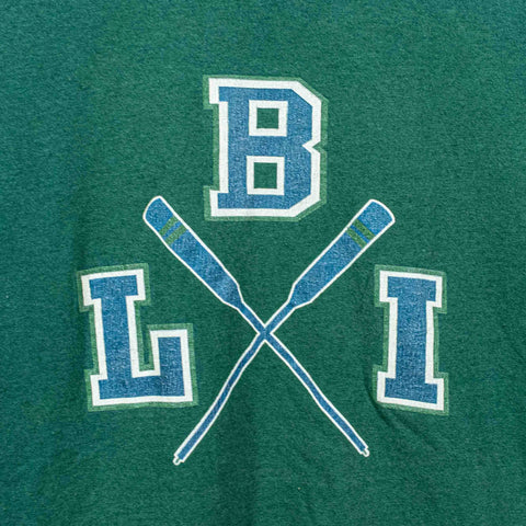 LBI Long Beach Island Oars Rowing Crew T-Shirt Sun Faded Jersey Shore