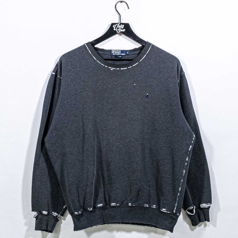 Polo Ralph Lauren Pony Sweatshirt Distressed Sun Faded