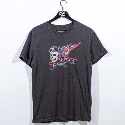 Denim & Supply Ralph Lauren Skull Helmet Wing T-Shirt