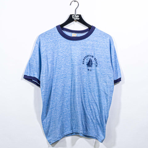 Manasquan Beach NJ Ringer T-Shirt