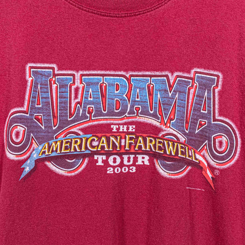 Alabama American Farewell 2003 Tour T-Shirt
